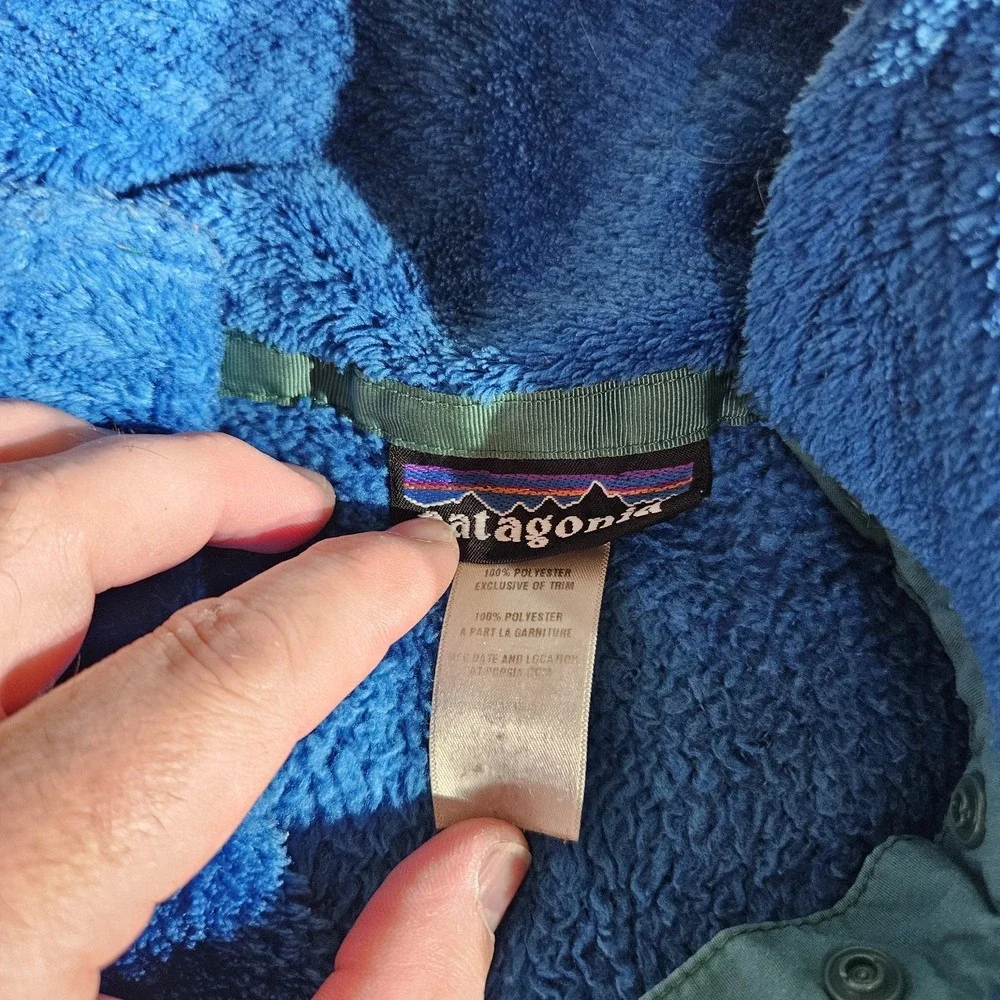 PATAGONIA Re-Tool Snap-T‎ Fleece Pullover Women's Small Blue Pockets